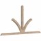 Ekena Millwork Richland Smooth Timber Gable Bracket, Douglas Fir, 108"W x 54"H x 3 1/2"D x 3 1/2"F, 12/12 Pitch GBW108X54X0404RIC00SDF - alternate 5